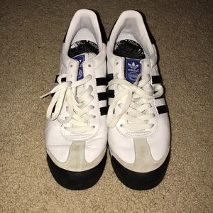Adidas Samba Sneakers in White & Black